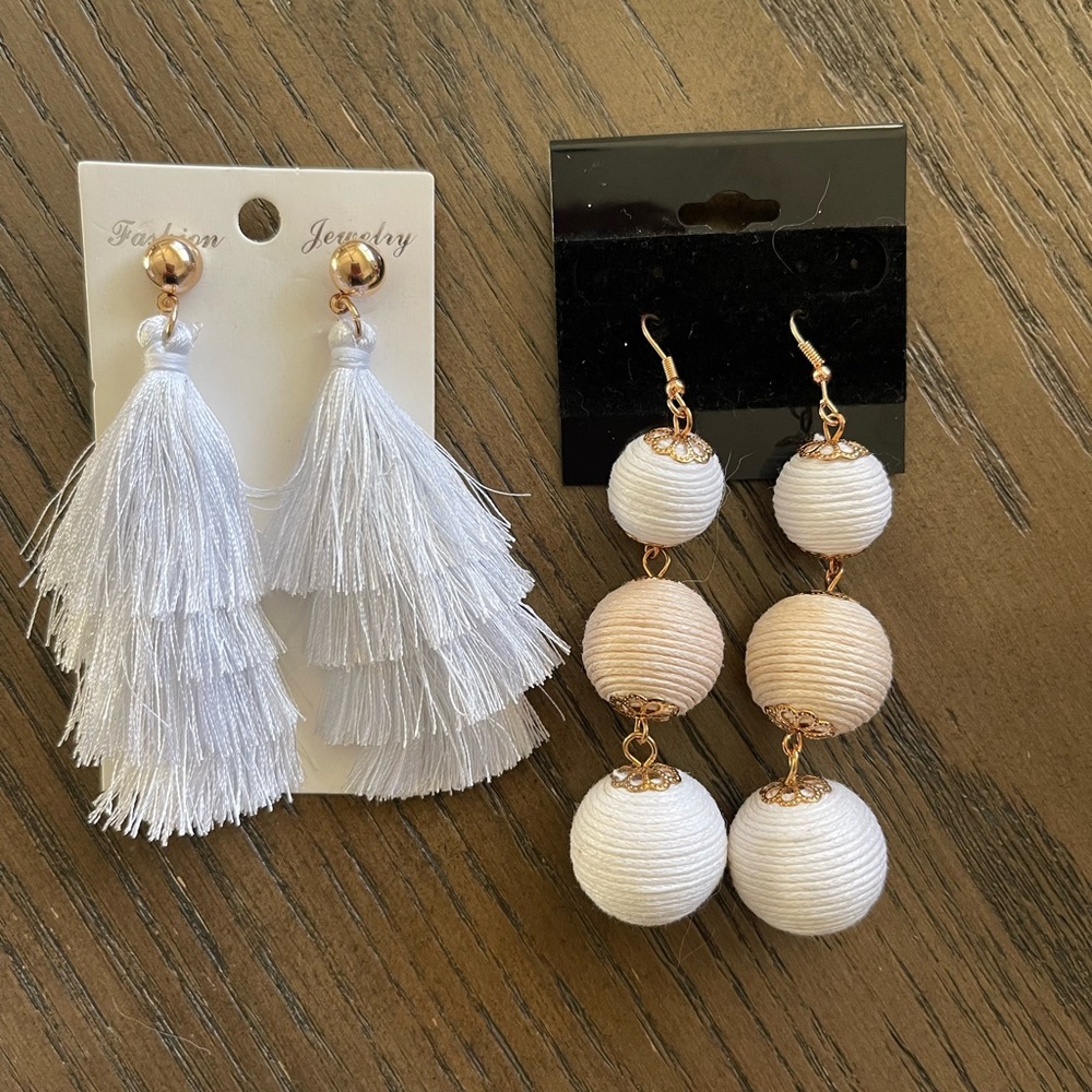 Both pair of earrings $9 total